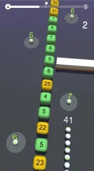 3D Snake vs Block