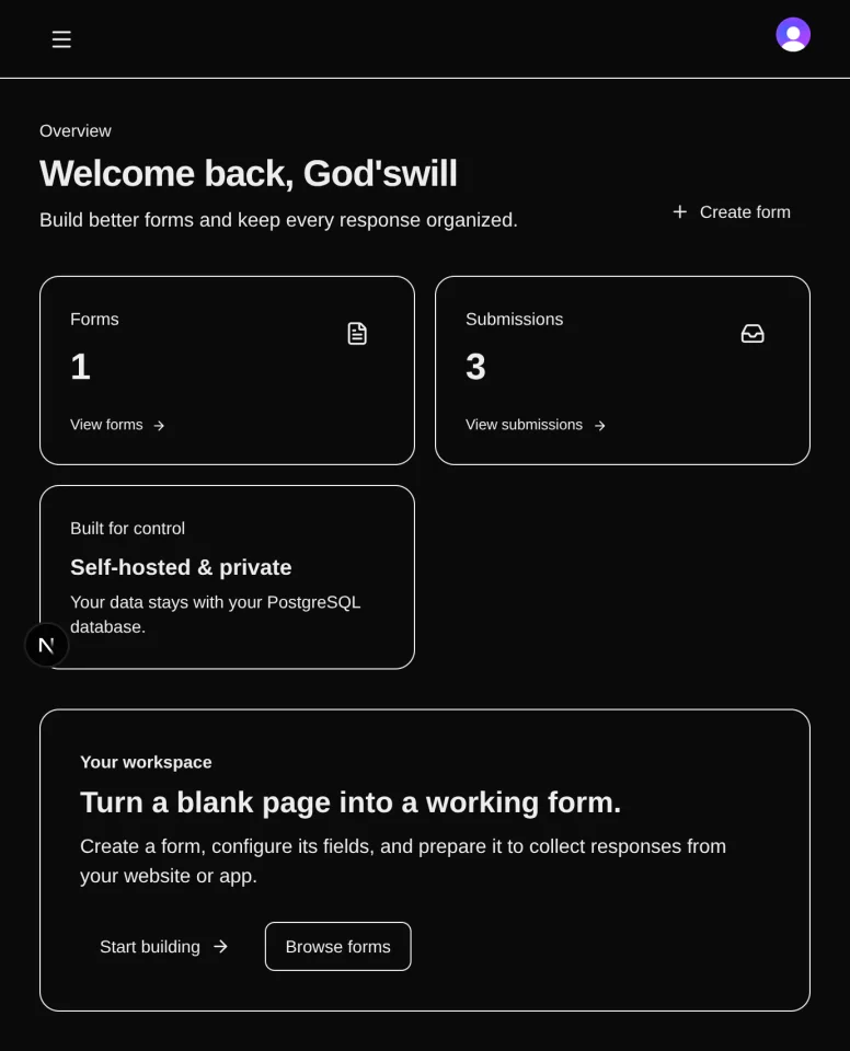 FormDesk - Form Builder & Submission Inbox — screenshot 1
