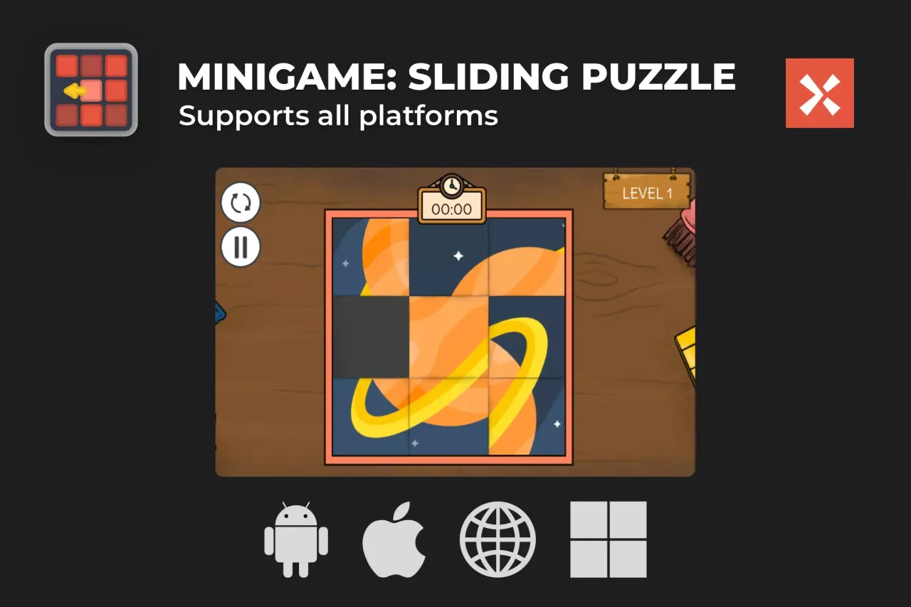 Sliding Puzzle Game Template — screenshot 4