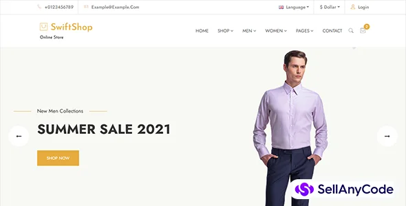 SwiftShop eCommerce Bootstrap Website Template