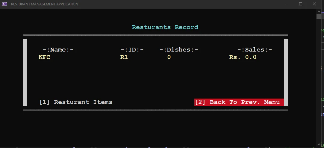 Resturant Management System — screenshot 8