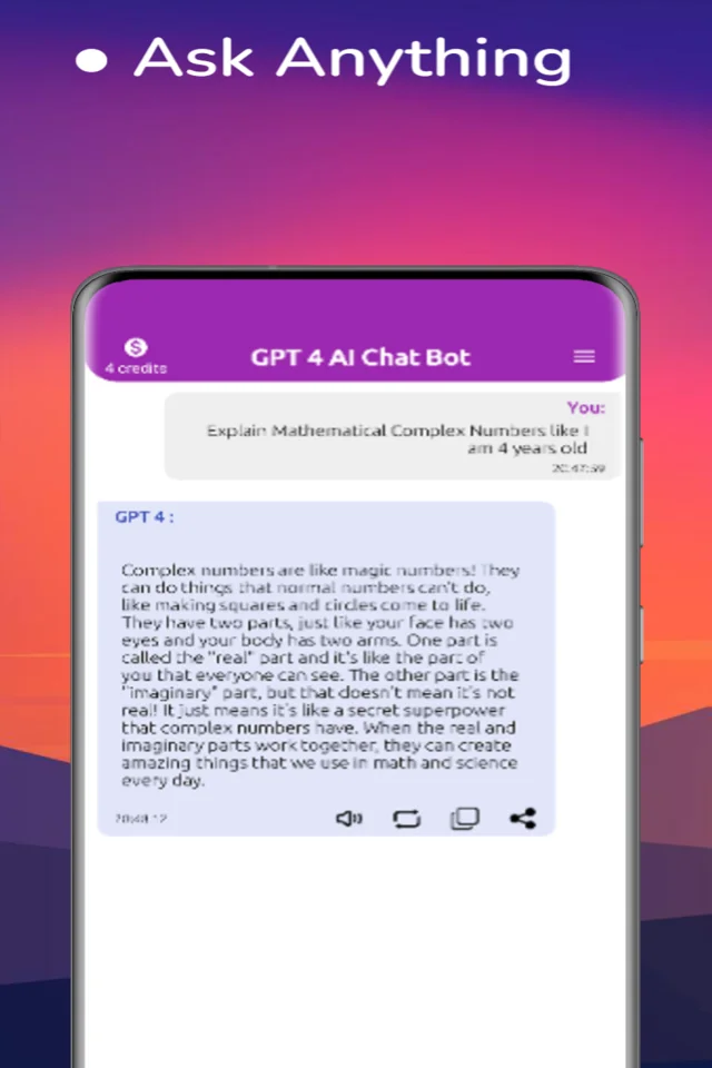 Chat GPT AI: Chat & Voice with AdMob (Rewarded, Banner, Intertitial) — screenshot 2