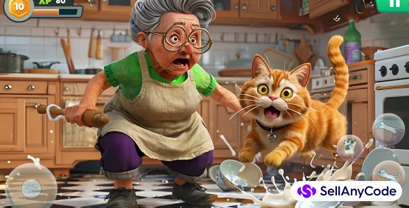 Bad Cat Simulator: Prank Gran