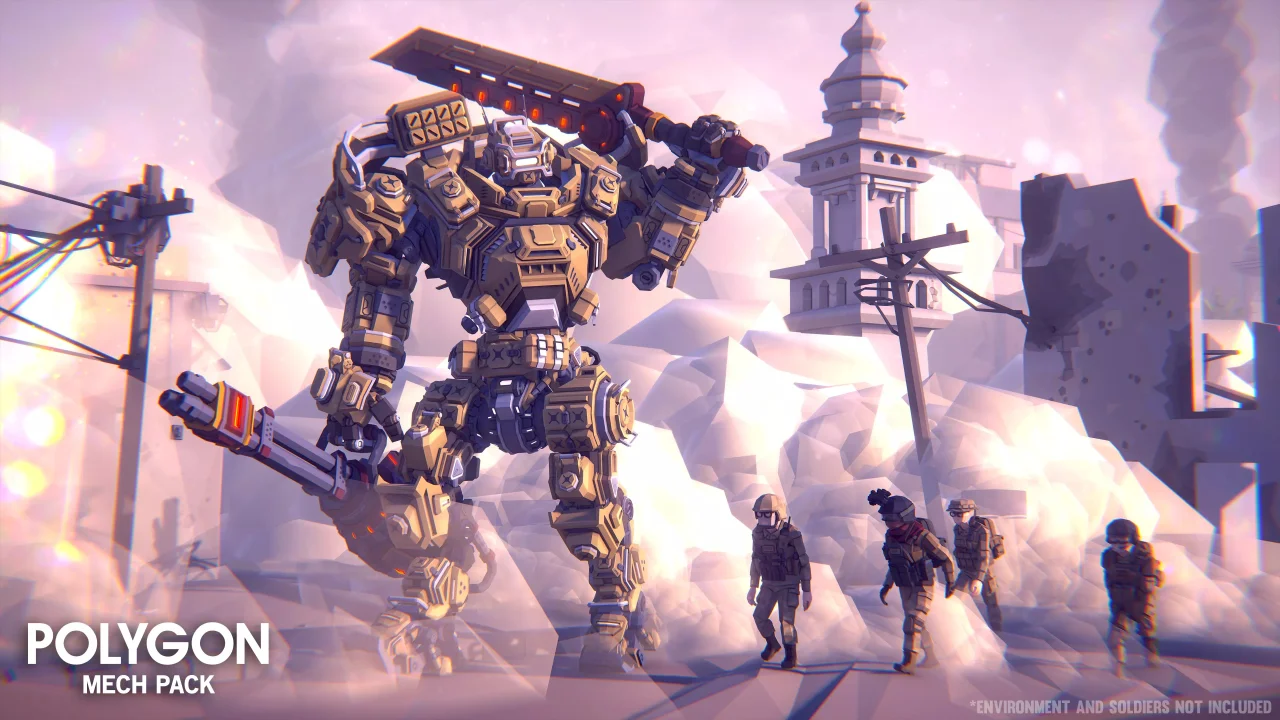 POLYGON - Mech Pack - Low Poly 3D Art by Synty — screenshot 2