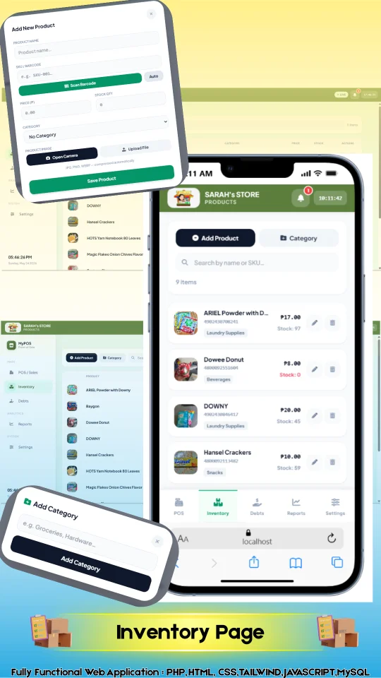 Complete Web-Based POS with Inventory, Sales, Debt Tracking, and Fully Reporting — screenshot 10
