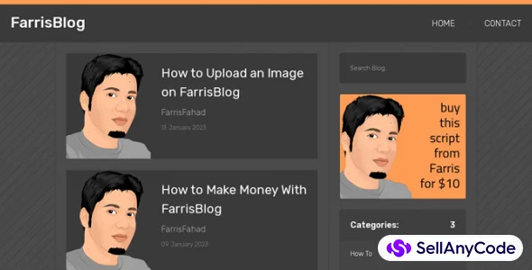 FarrisBlog - Simple PHP & MySQL Blog