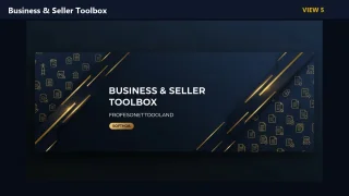 Business & Seller Toolbox