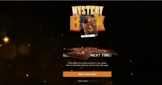 Mystery Box Challenge - Game WebApp - Source Code