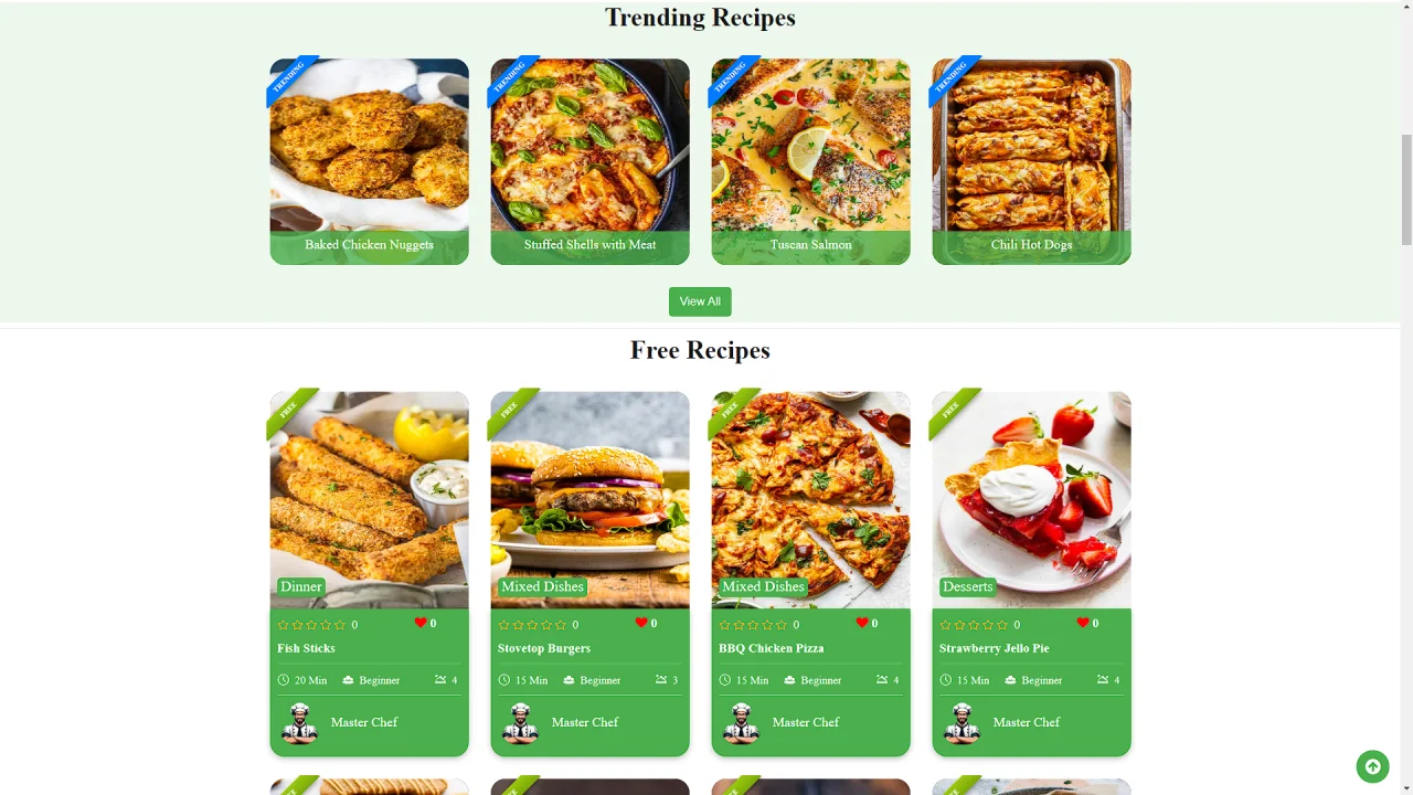 SweetFood - The Ultimate PHP Recipe Platform — screenshot 3