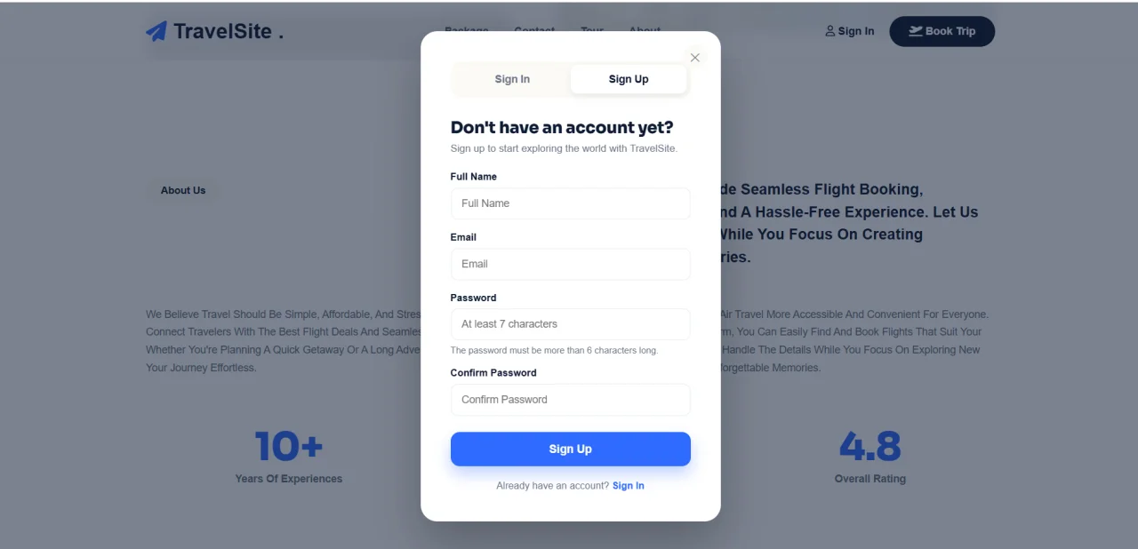 TravelSite Destination — screenshot 1