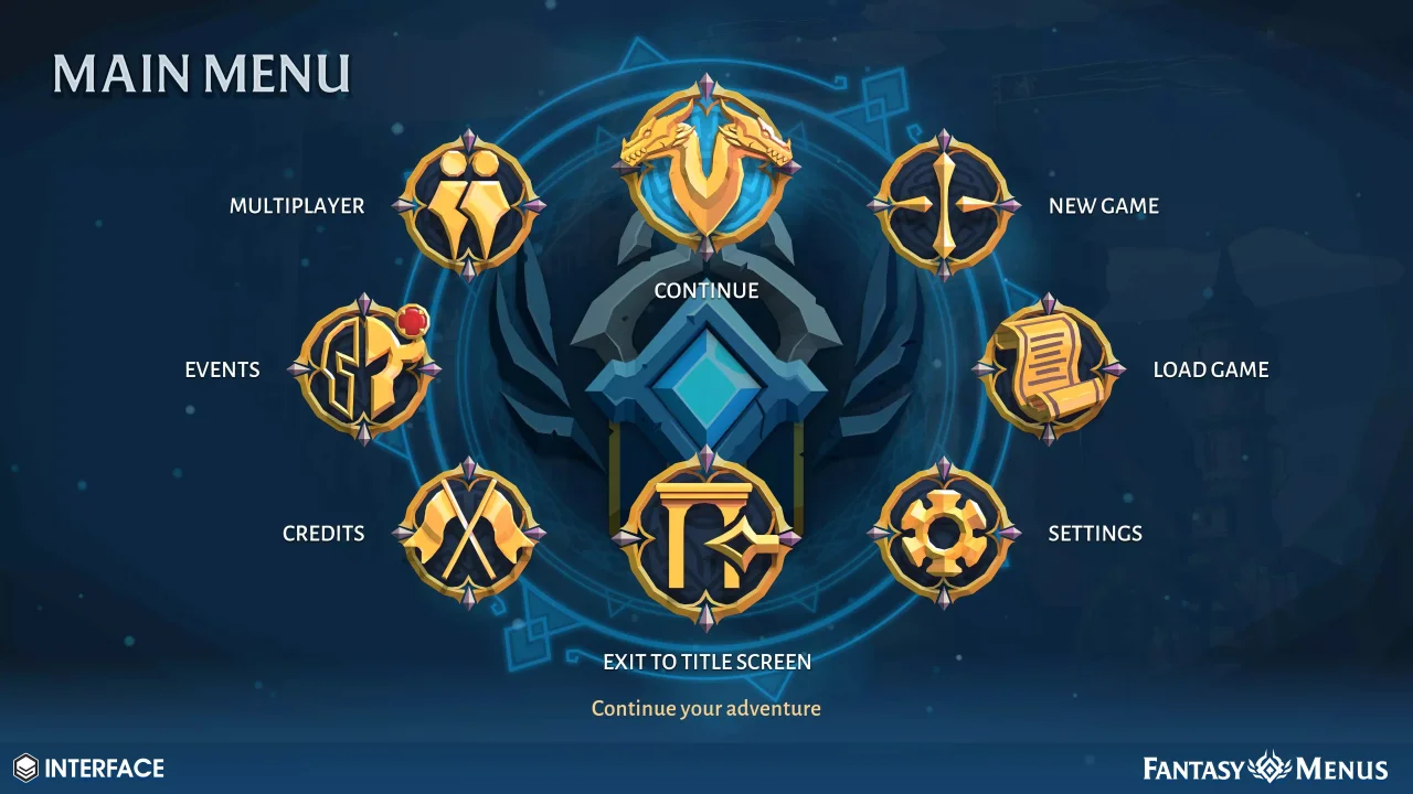 Fantasy Menus - Synty INTERFACE - GUI — screenshot 5