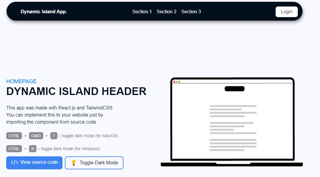 Dynamic Island Header — screenshot 5