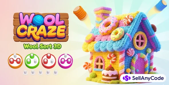 Wool Craze - Wool Sort 3D Unity Source Code — cover