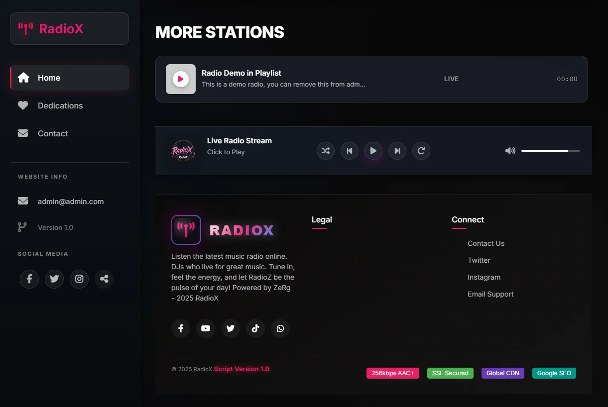 RadioX - Radio Streaming App — screenshot 3