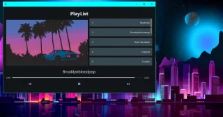 Playlist Desktop Player Python & Flet