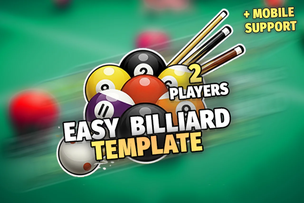 Easy 8 Ball Pool (Billiard) Template (PC/Mobile) — screenshot 1