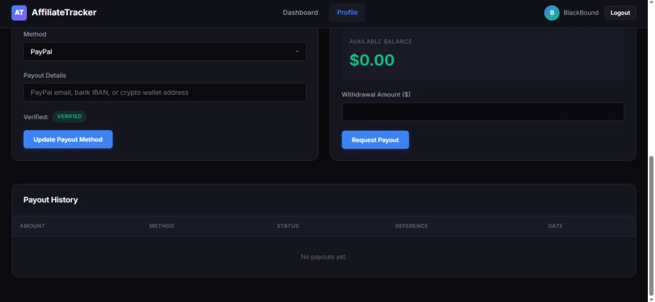 AffiliateTracker Pro Self-Hosted Referral System — screenshot 4