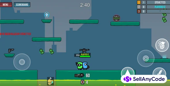 2D Shooting Multiplayer Game for Android and iOS