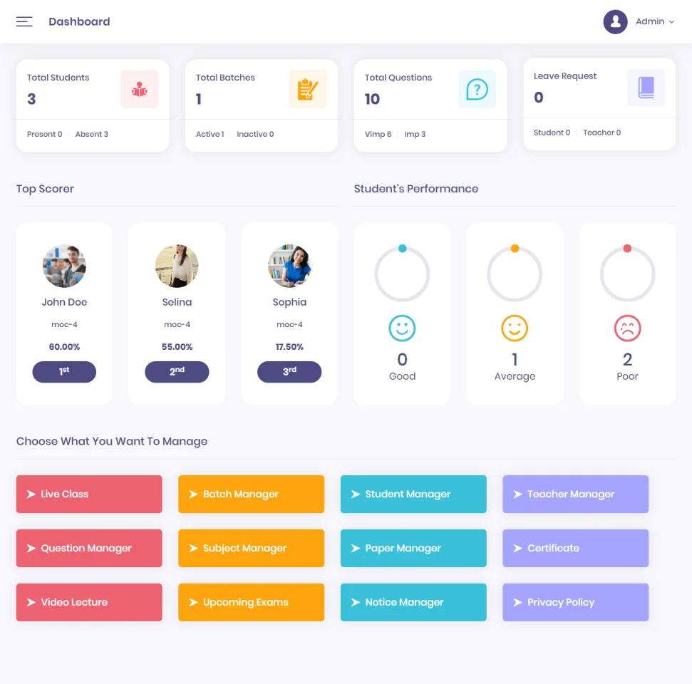 E-Academy - Online Classes / Institute / Tuition and Course Management (Android App + Admin Panel) — screenshot 1
