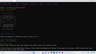 Chess Game C++ Code