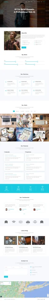 Joggota Personal Portfolio HTML Template — screenshot 1