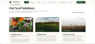 TerraSprout Seed Company Website Template