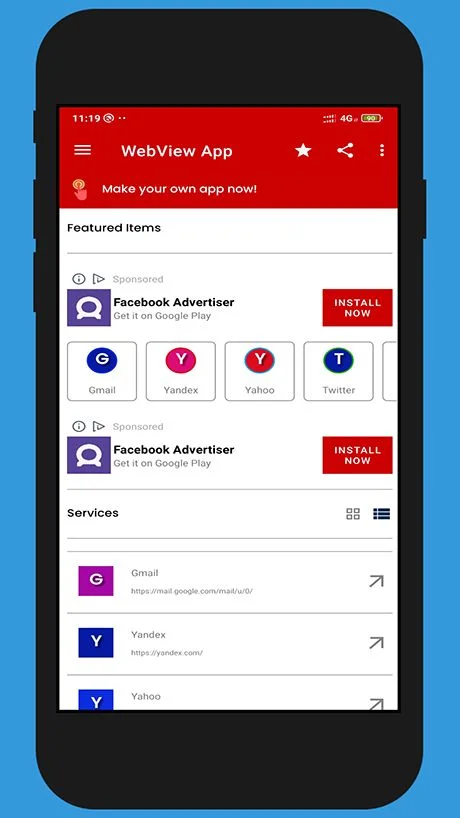 Multi WebView - Web to Android App — screenshot 7