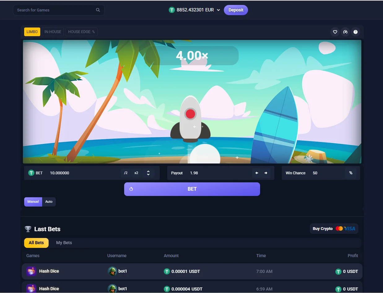 Crypto Casino Platform — screenshot 2