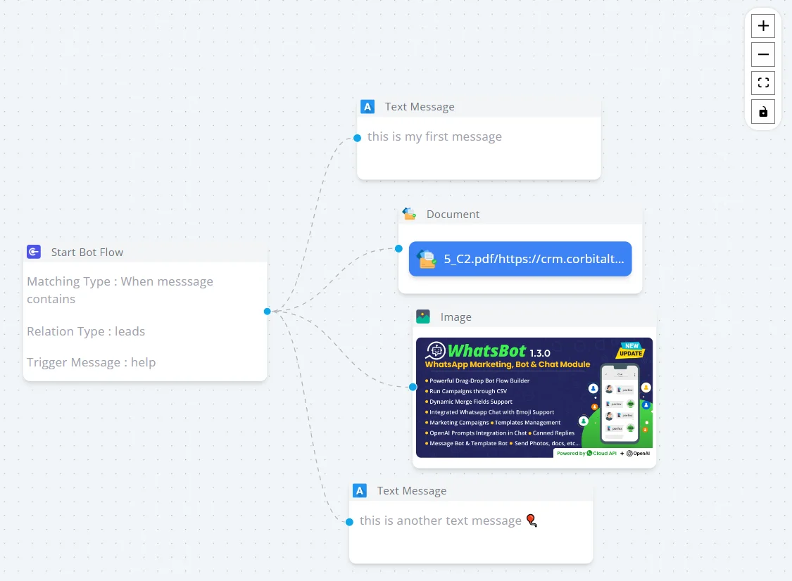 WhatsBot - WhatsApp Marketing, Bot, Chat & AI Personal Assistant Module for Perfex CRM — screenshot 10