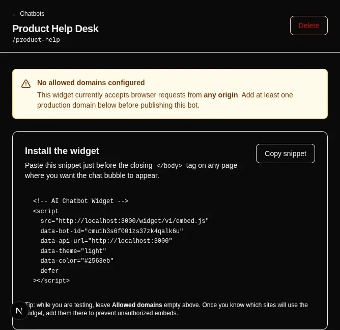 AI Chatbot SaaS Template for Next.js — screenshot 4