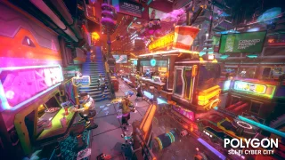 POLYGON Sci-Fi Cyber City - Low Poly 3D Art by Synty