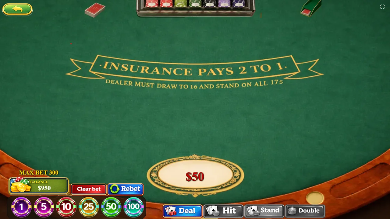 Blackjack HTML5 Casino Card Game | Phaser 3 — screenshot 2