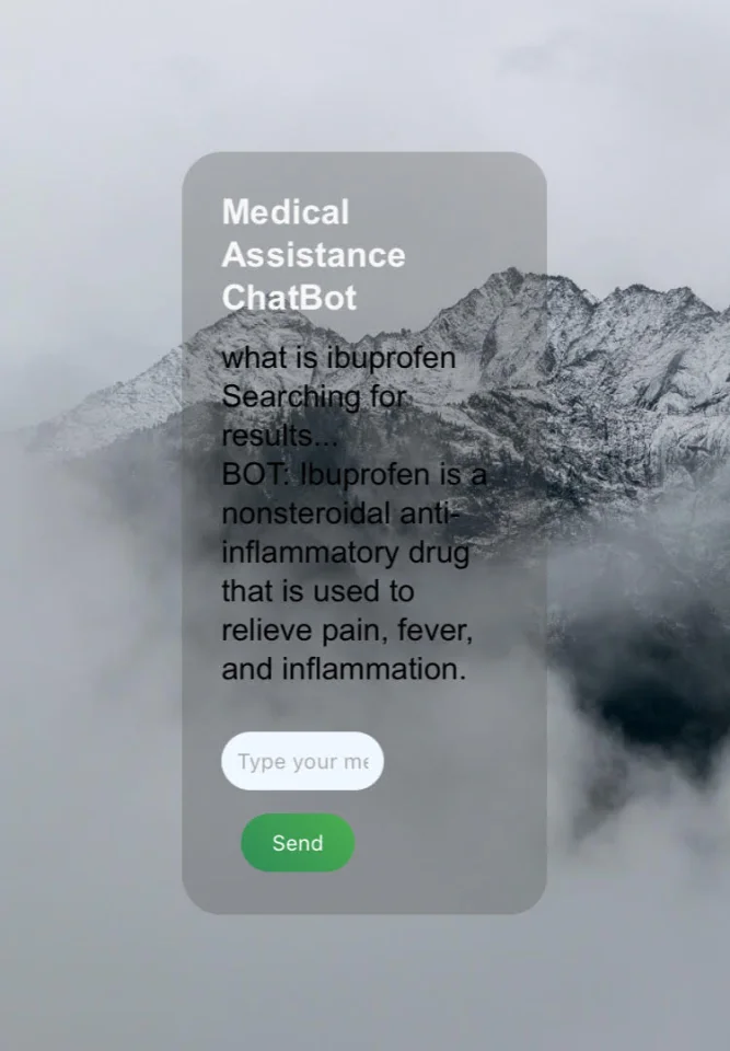 Medical Assistance Chatbot — screenshot 3