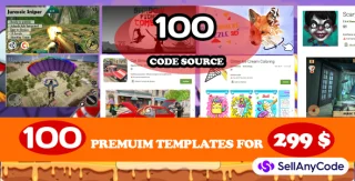 Mega Bundle Offer: 100 Premium Quality Unity 3D - 2D Games