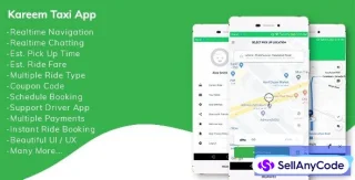 Kareem Taxi App - Cab Booking Solution + Admin Panel