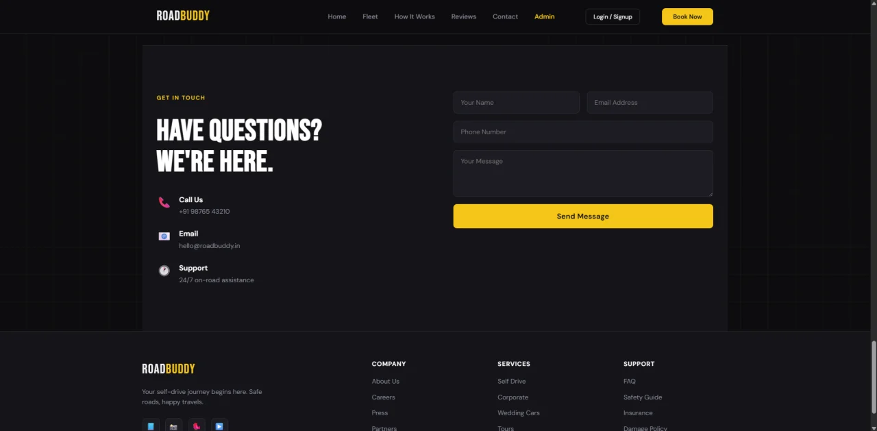 RoadBuddy - Premium Self-Drive Car Rental Platform — screenshot 3