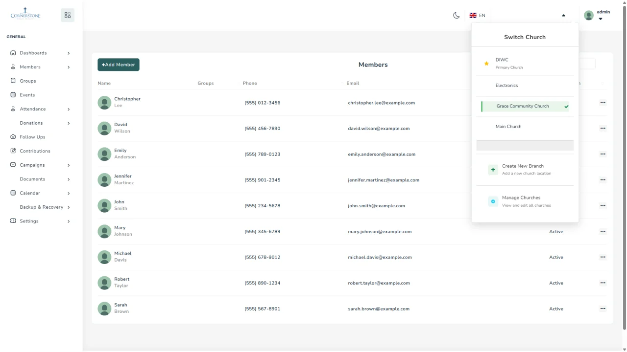 Church Management System - Complete Laravel 11 Solution — screenshot 2