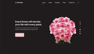 Responsive Flower Shop HTML Landing Page Website Template