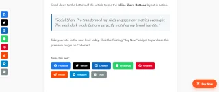 Social Share Pro - WordPress Social Plugin