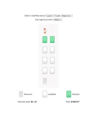 React Seat Map Picker