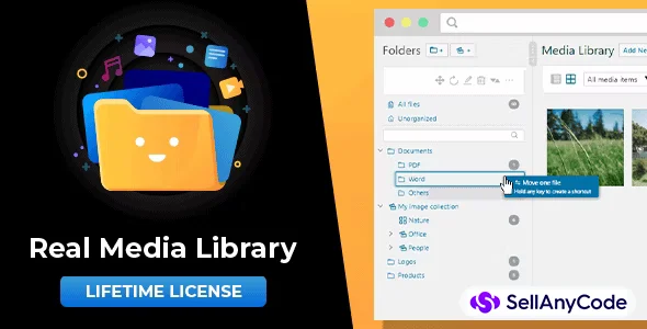 WordPress Real Media Library: Media Library Folder & File Manager for Media Management