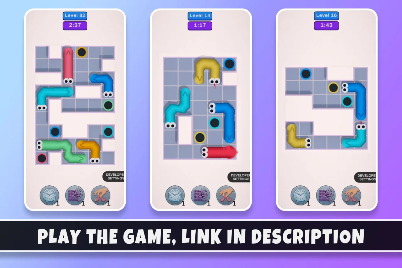 Snake Out | Unity 2D Puzzle Template + Editor — screenshot 9