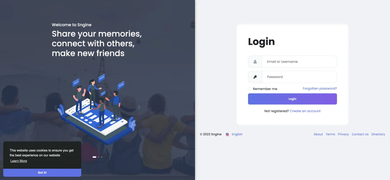 Sngine - Complete Social Network Platform — screenshot 2