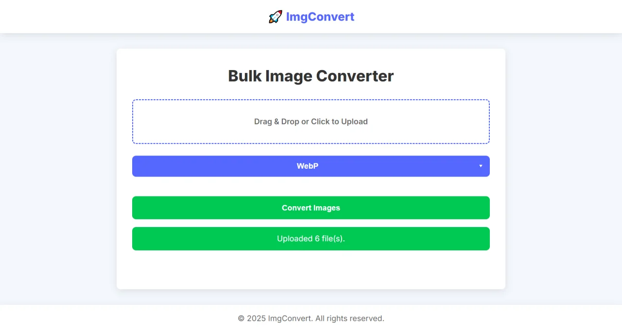 All-in-One Image Converter Convert JPG, PNG, WEBP, GIF & More — screenshot 3