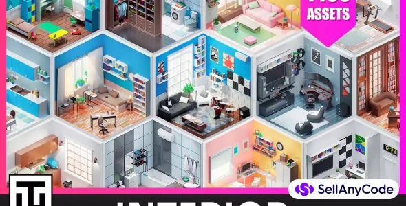 Interior - Low Poly 3D Models Pack