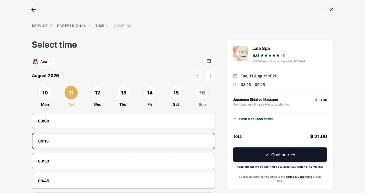 SureBooking Online Appointment Booking Laravel System for Salons, Spas & Beauty — screenshot 5