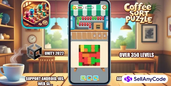 Coffee Sort Puzzle - Unity Game Source Code
