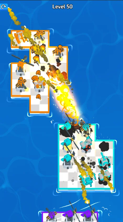 War of Rafts Sea Battle 3D Game Unity Source Cod — screenshot 1