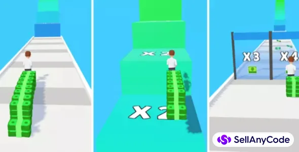 Money Stack Run 3D