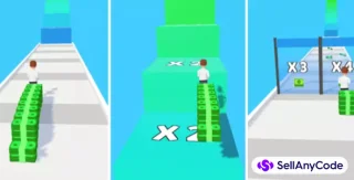 Money Stack Run 3D